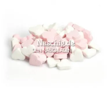 Fortun Pfefferminz Herzen rosa weiß 1Kg